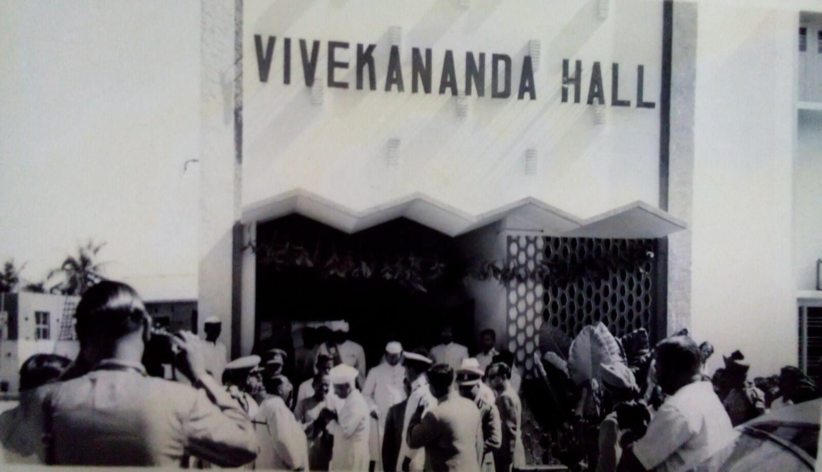 Inauguration of Vivekananda Hall in 1963 by Dr. Sarvepalli Radhakrishnan, the then President of India